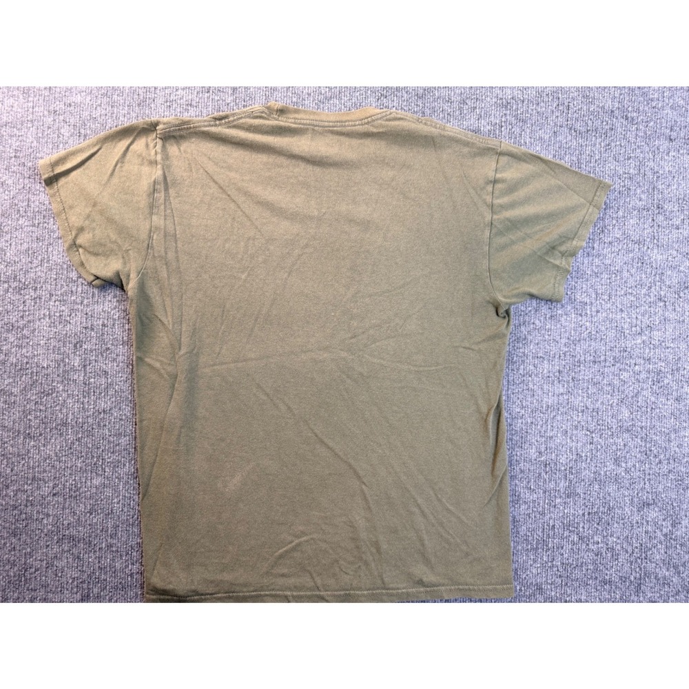 Bone Collector Mens M Green Graphic Tee American Flag Deer Skull Hunting Shirt - Picture 6 of 6